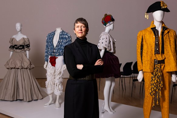 Senior curator Katie Somerville at the announcement of the NGV summer blockbuster exhibition Westwood|Kawakubo.
