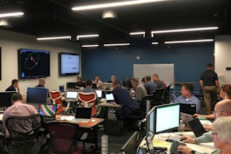 Exercises at Saber Astronautics' Colorado control station.