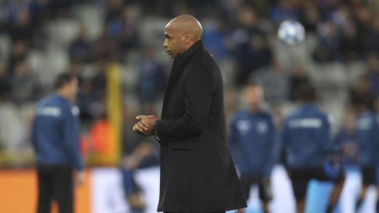 New Monaco coach Thierry Henry remains without a win in charge.