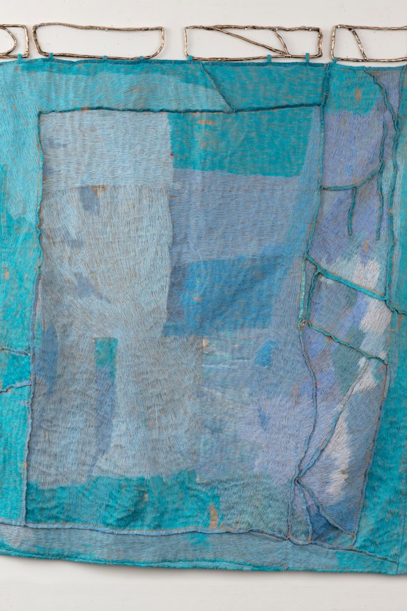 Sky Piece (Berlin, Belfast, Paris Perth), 2019-20. By Teelah George.