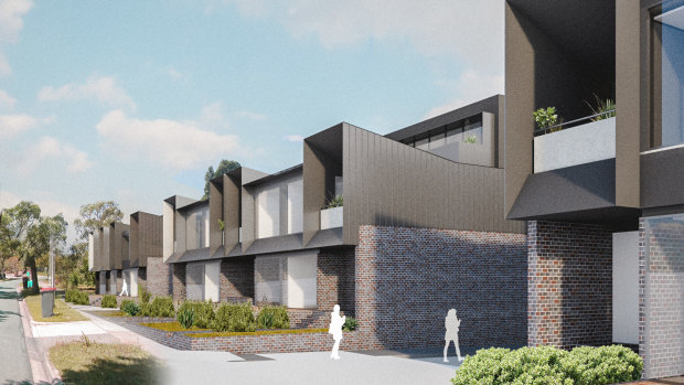 An artist's impression of new plans for the Markham Estate in Ashburton