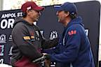 Billy Slater (left) and Laurie Daley.