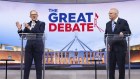 Opposition Leader Anthony Albanese and Australian Prime Minister Scott Morrison.