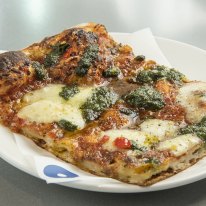 Margherita pizza.