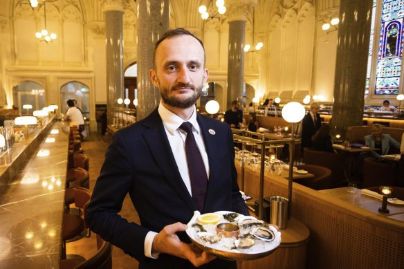 Restaurant general manager Anton Tatarenko.