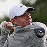 Rory McIlroy practices at Augusta this week ahead of the 2026 US Masters.