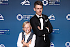 Cruz Hewitt and Alex De Minaur in 2018. They will play each other in the Washington Open.