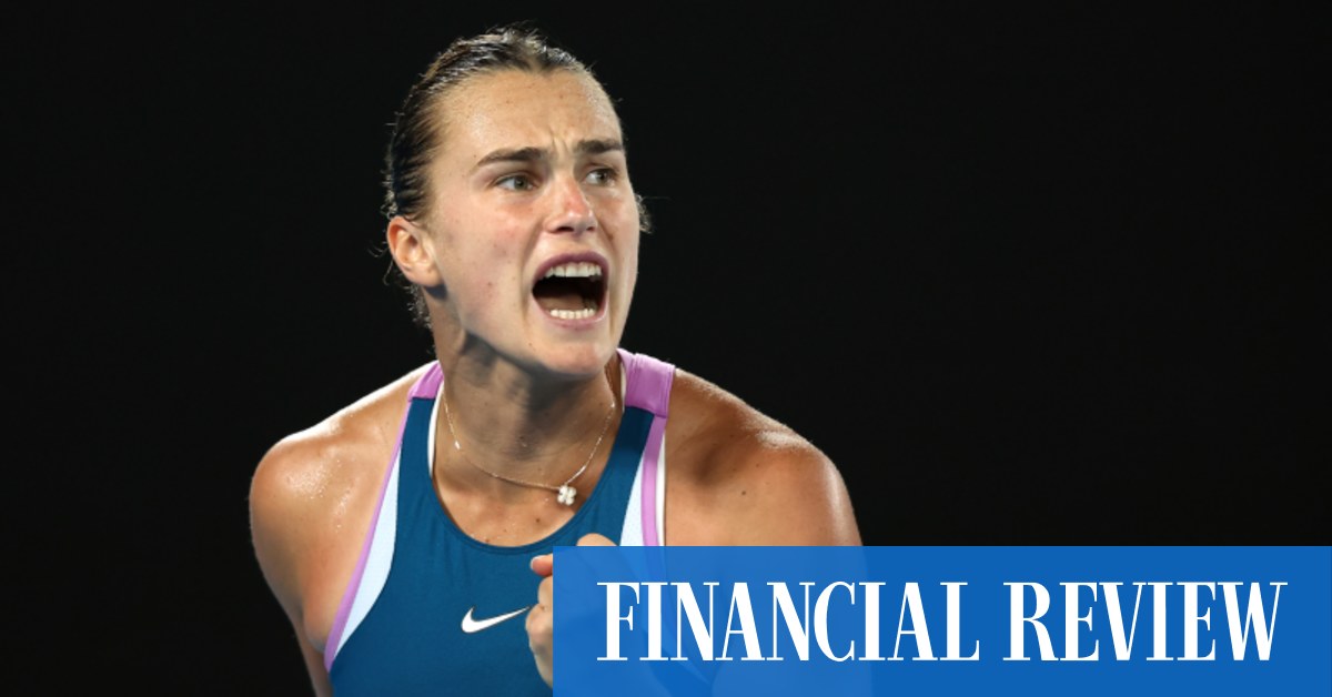 Australian Open women's final won by Aryna Sabalenka - The Australian Financial Review