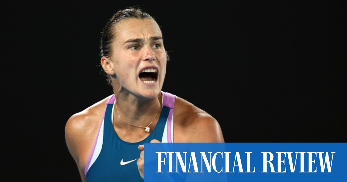Australian Open women’s final won by Aryna Sabalenka