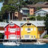 A ferry in Balmain sets off for the next stop.