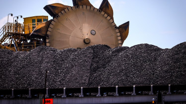 A pile of coal for export at Newcastle this month ... for how long will those markets last?