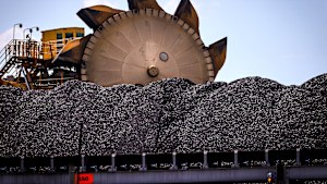 A bucket-wheel reclaimer  