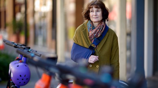 Julia Miller, was struck down by a hire scheme scooter near the MCG.