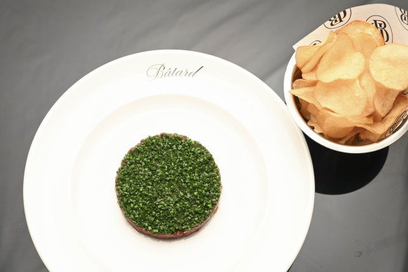 Steak tartare.