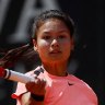 ‘Absolutely disgusting behaviour’: Zhang retires in tears after opponent erases mark on court