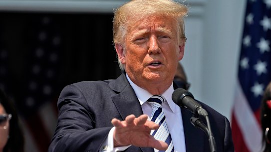 Former US president Donald Trump.