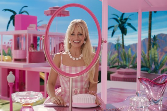 Margot Robbie as Barbie.