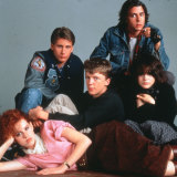 Ally Sheedy, front right, with (from left) Molly Ringwald, Emilio Estevez, Anthony Michael Hall and Judd Nelson.