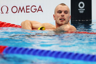 Kyle Chalmers won a surprise silver in the 100m freestyle in Tokyo.