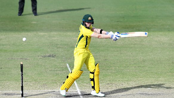 Steve Smith in action for an Australian XI.