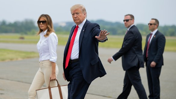 The presidency of Donald Trump, pictured alongside first lady Melania Trump. has been scathingly criticised by a senior British diplomat.