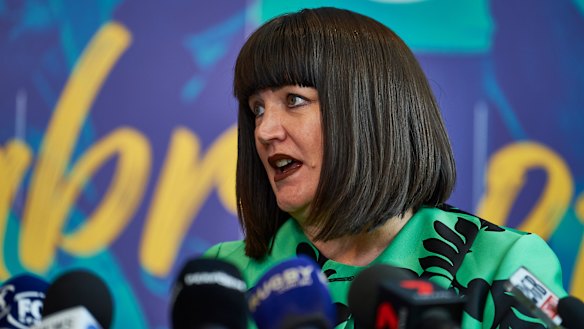 Half: Raelene Castle will take a 50 per cent pay cut for the next three months as rugby tries to operate through catastrophic revenue losses. 