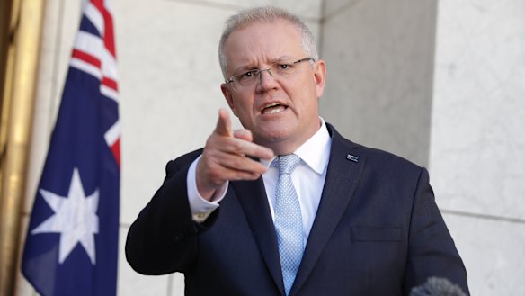 Scott Morrison says people would likely move to unemployment benefits from JobKeeper as the wage subsidy was wound back.