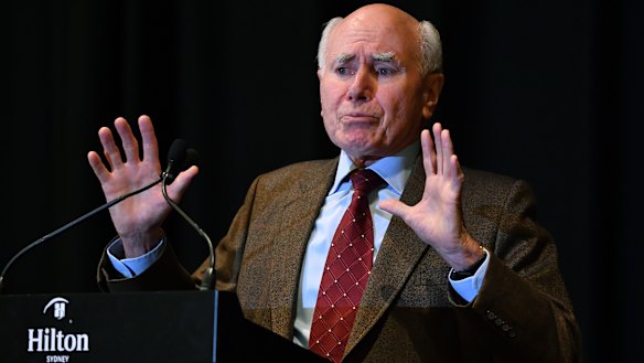 Former PM John Howard at the 60th Federal Council of the Liberal Party. 