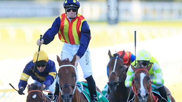 James McDonald pilots Nature Strip to victory in TJ Smith Stakes at Randwick.