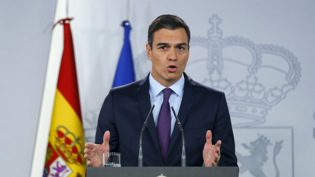 Spain's Prime Minister Pedro Sanchez maintains a tenuous grip on power,  heading a minority government.