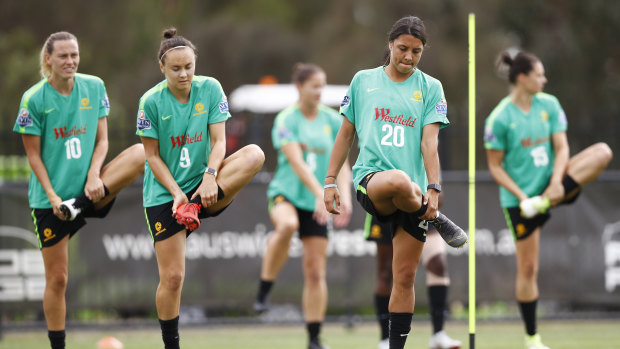 Prepared: The Matildas have been grouped with Brazil, Italy and Jamaica.