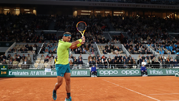 Nadal has been outstanding in the final stages of the fourth set.