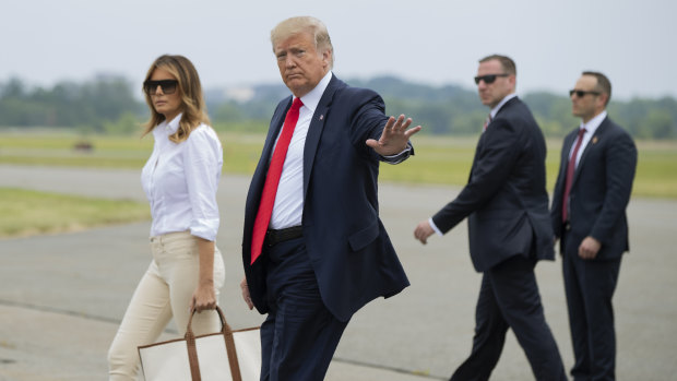 The presidency of Donald Trump, pictured alongside first lady Melania Trump. has been scathingly criticised by a senior British diplomat.