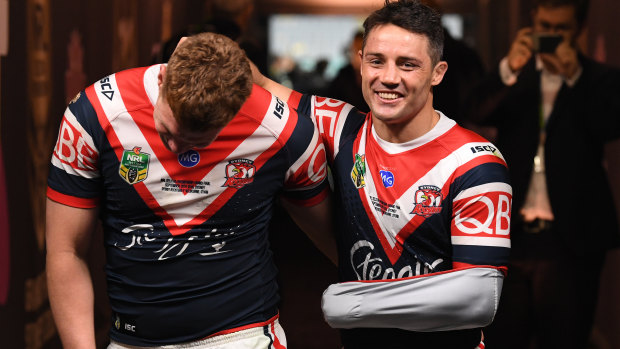 Heroic: Cooper Cronk played the grand final with a cracked shoulder blade.