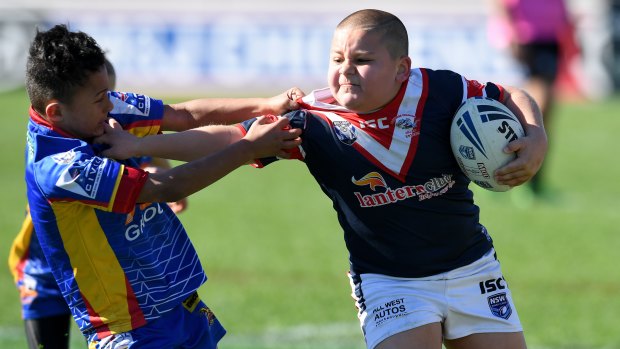 Young players in action in the Canterbury Junior League.