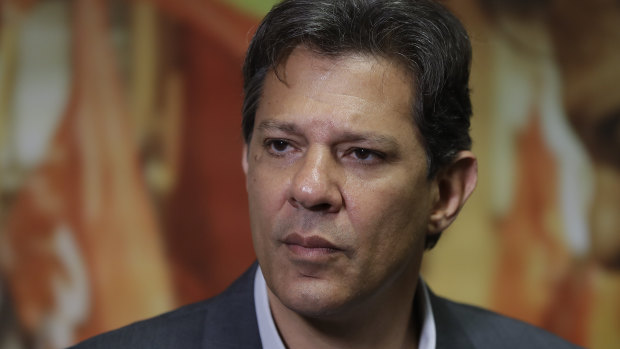 Fernando Haddad replaced former president Luis Inacio Lula da Silva, now jailed, as presidential candidate for the Workers' Party.