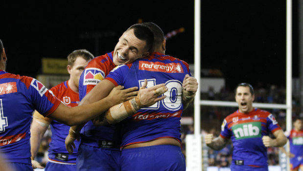 Tight Knights ... David Klemmer teared up when Daniel Saifiti first got picked for NSW