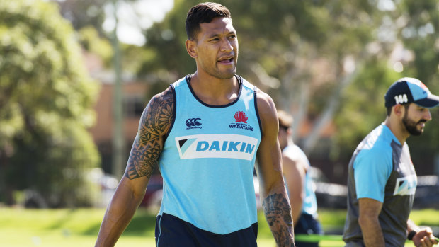 Israel Folau has caused a stir with comments on social media. 