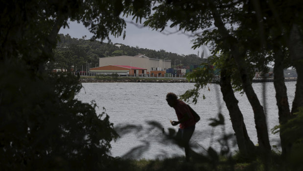 Espiritu Santo - the largest island in Vanuatu - is home to the sprawling Chinese-funded and constructed Luganville wharf.