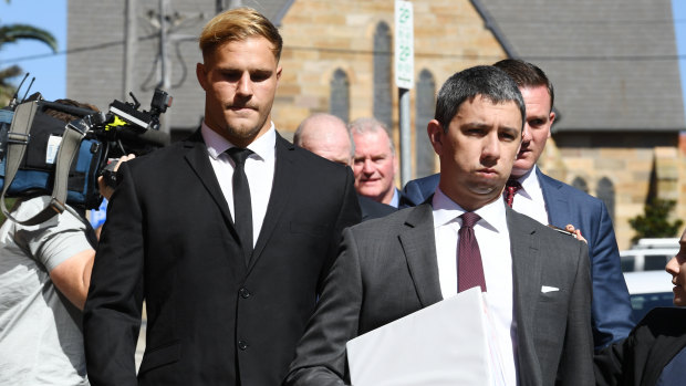 The Dragons could get full salary cap compensation if Jack de Belin is stood down for the duration of his trial.