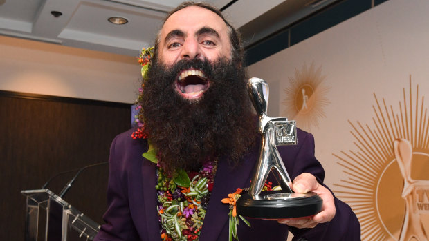 The ABC's Costa Georgiadis won the Logie  for the Most Popular Lifestyle Program for his show Gardening Australia.