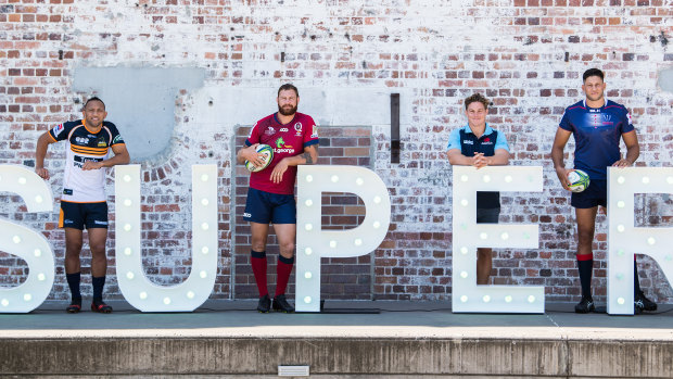 The captains of the four remaining Australian Super Rugby teams