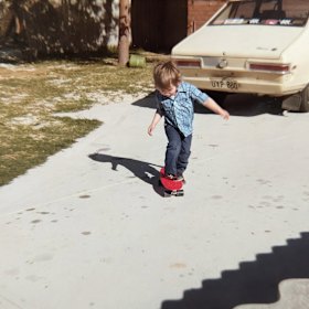 Christopher as a child.