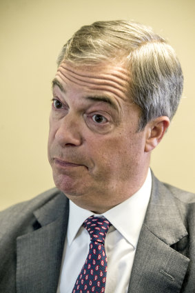 Hardcore Brexiteer Nigel Farage's party could harm the government's re-election prospects in Britain's first-past-the-post voting system.