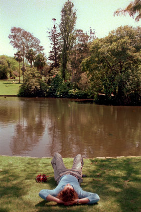 The lake at Melbourne’s Botanic Gardens