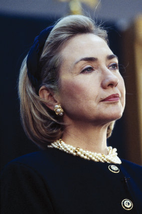 Hillary Clinton pioneered the ‘power headband’ of the 1990s.