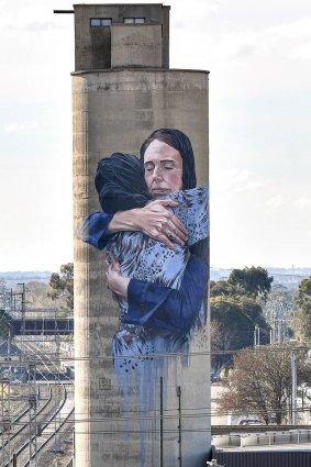 New Zealand Prime Minister Jacinda Ardern's leadership after the Christchurch massacre inspired this response in Melbourne.