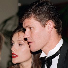 Malkah, then Kate Fischer, with James Packer in 1997.