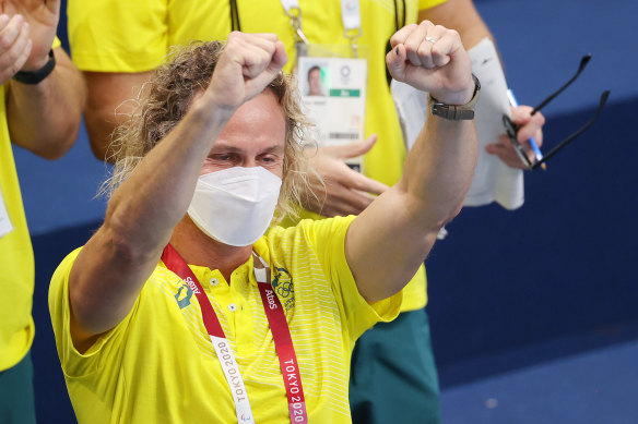 Dean Boxall ripped off his mask, threw his fists in the air and launched into pelvic thrusts as Titmus beat long-term rival and US champ Katie Ledecky.