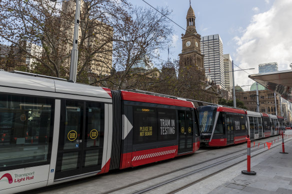 Sydney's new 67-metre trams are among the longest in the world.